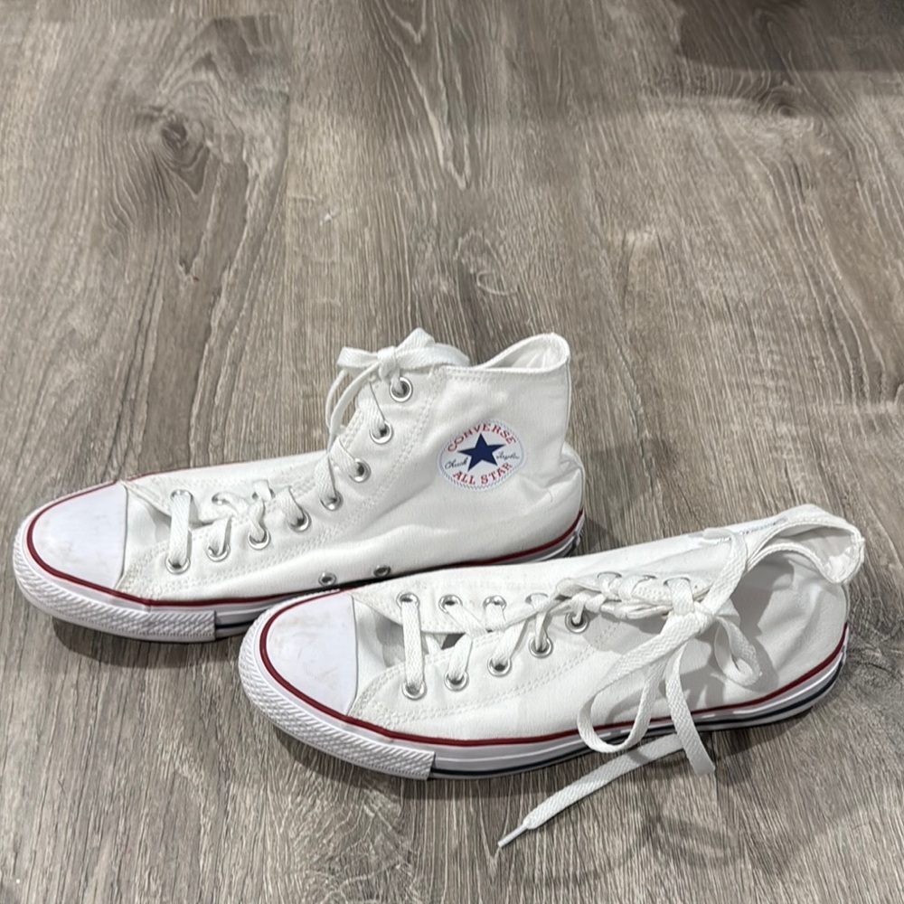 Converse All Star White Canvas High-Tops